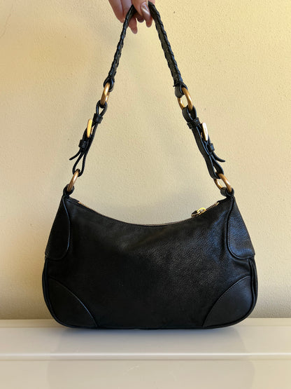 Prada con Tracolla a Catena Intrecciata