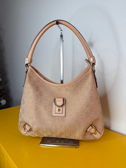 Gucci Abbey Hobo Gold/Pink