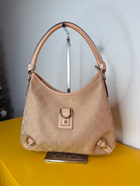 Gucci Abbey Hobo Gold/Pink