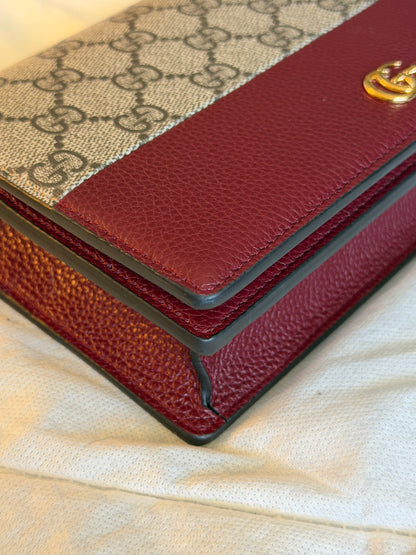 Gucci GG Marmont wallet on chain