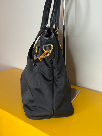 Prada tote nylon/pelle