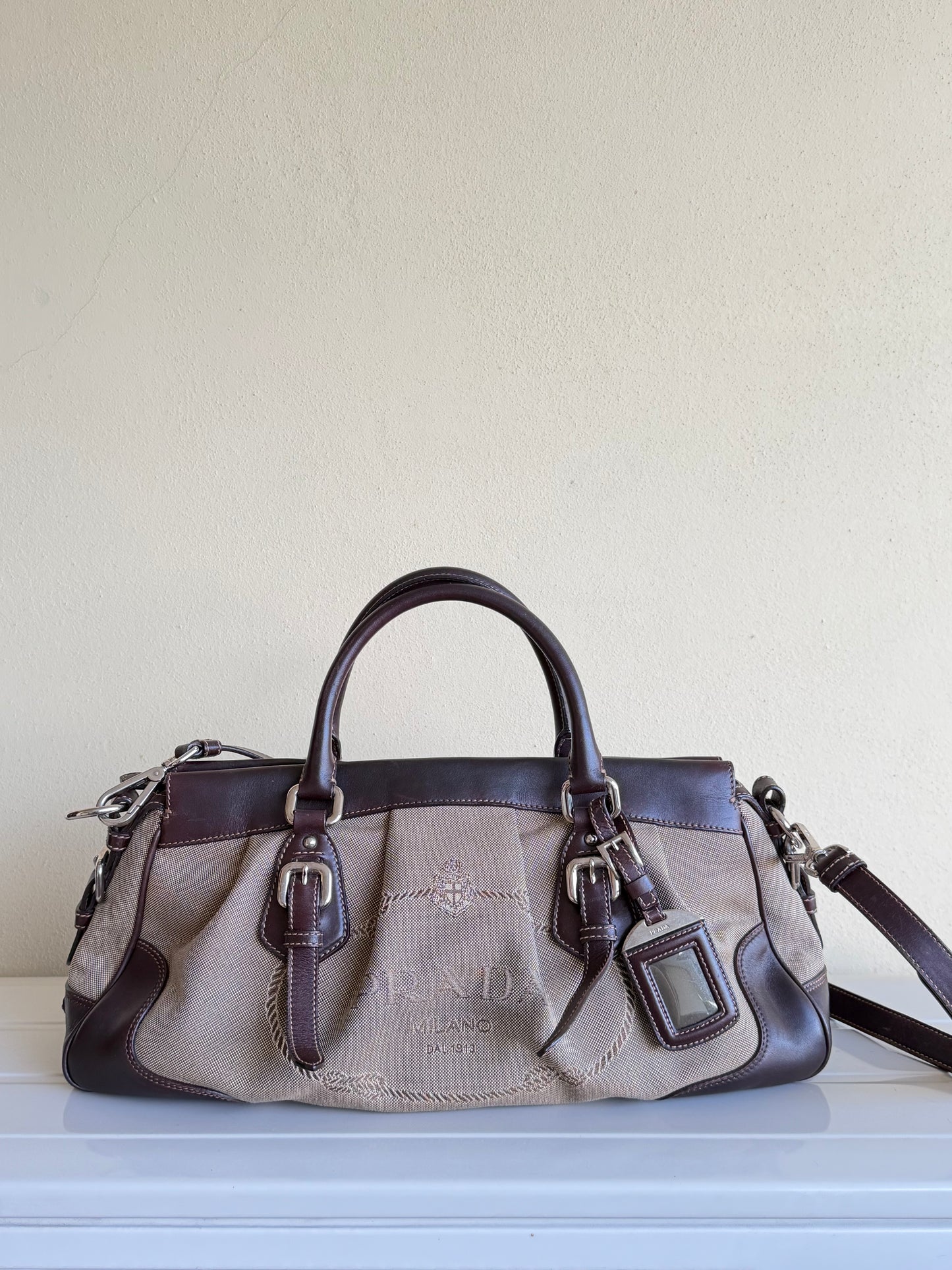 Prada Mini Tote Tessuto Corda