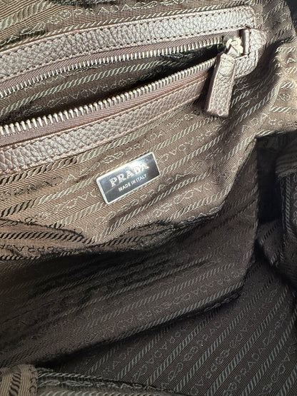 Prada Bauletto logo jaquard