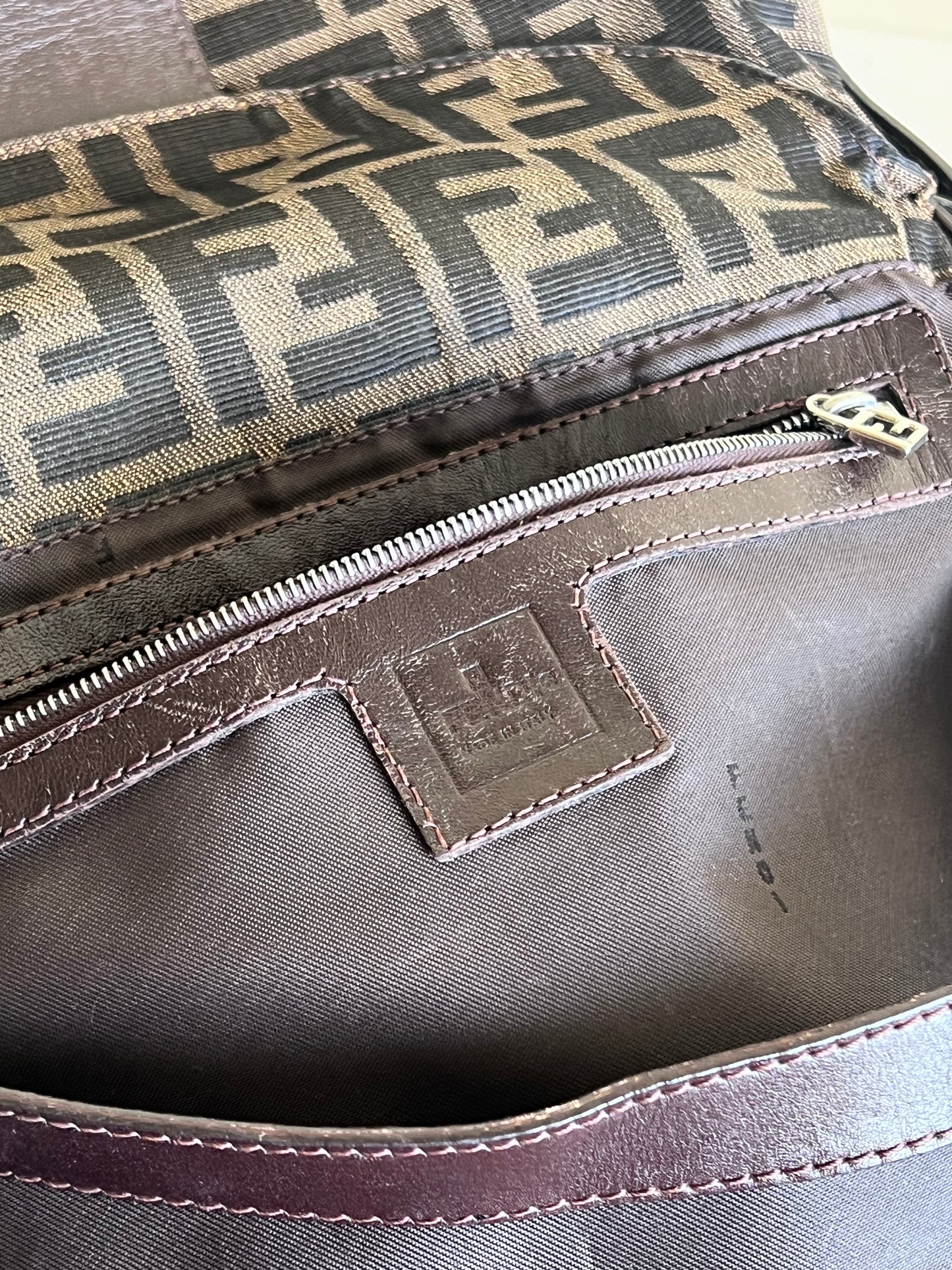 Fendi Mamma Zucca double Flap