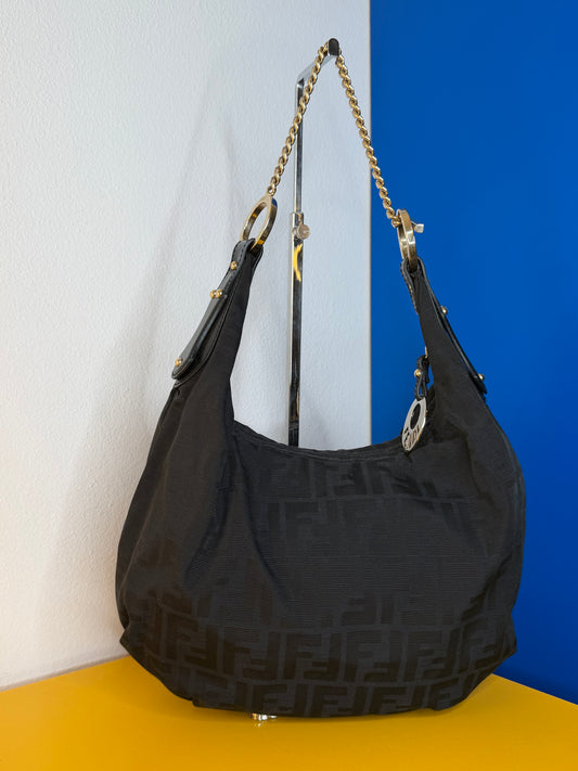 Fendi Chef Hobo Zucca Nera
