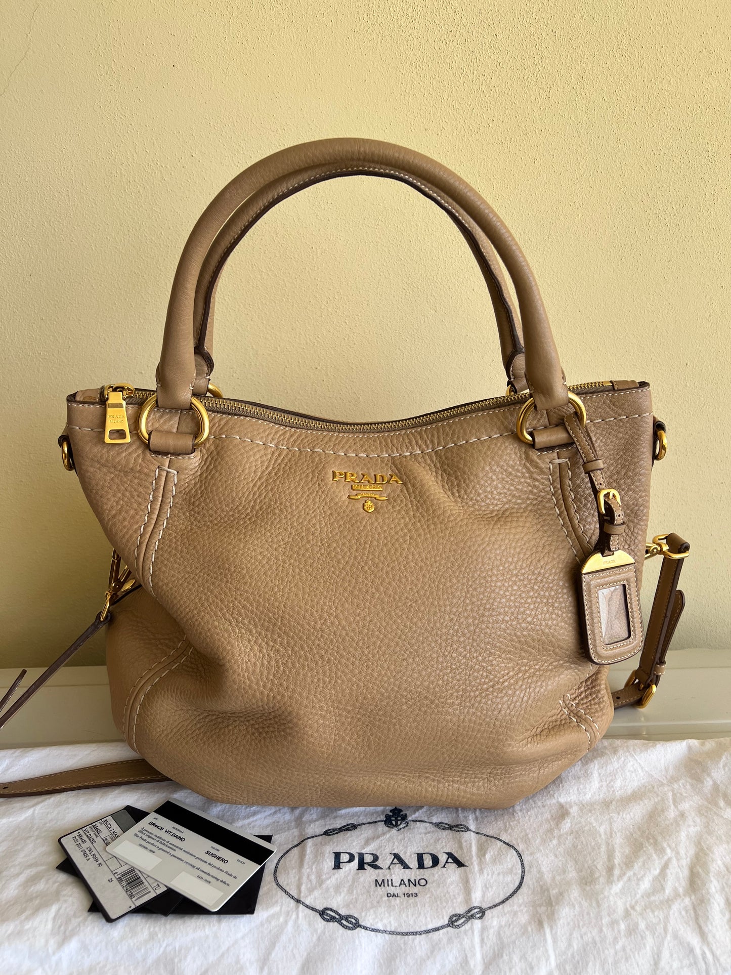 Prada Hobo Beige
