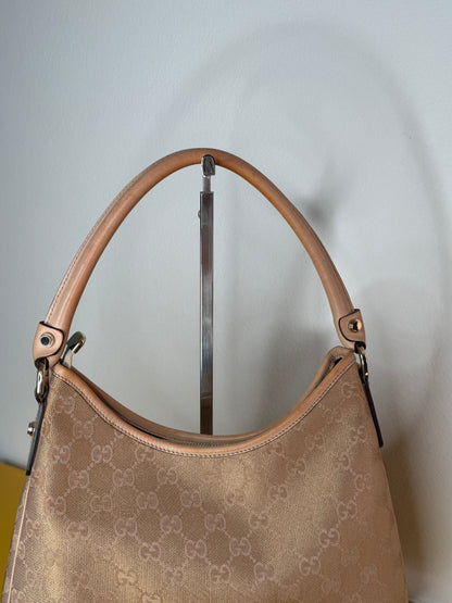 Gucci Abbey Hobo Gold/Pink