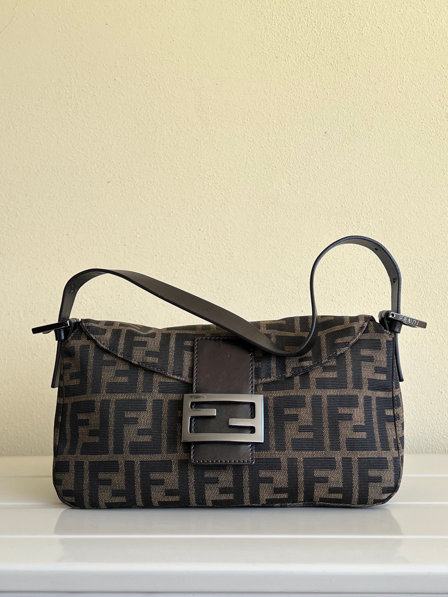 Fendi baguette Double Flap Zucca