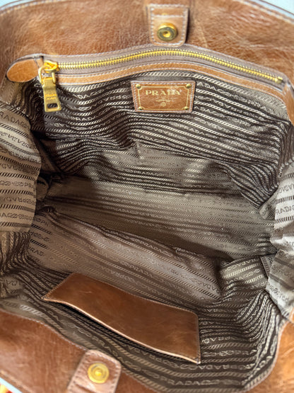 Prada tote nocciola