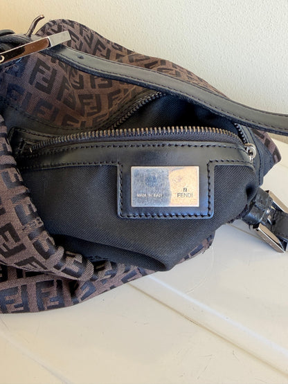 Fendi Double flap dark brown