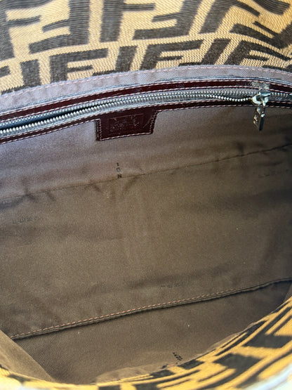 Fendi baguette double flap zucca