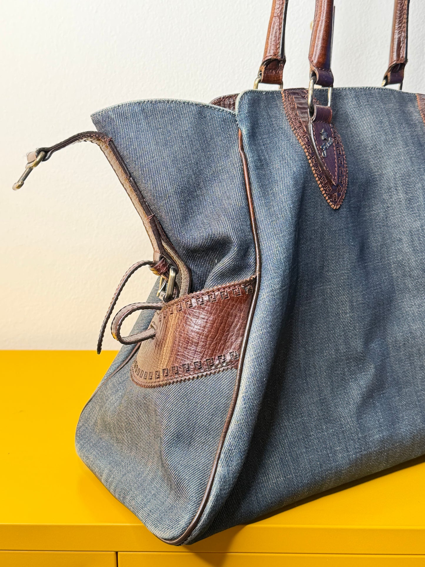 Fendi Etniko Tote Denim
