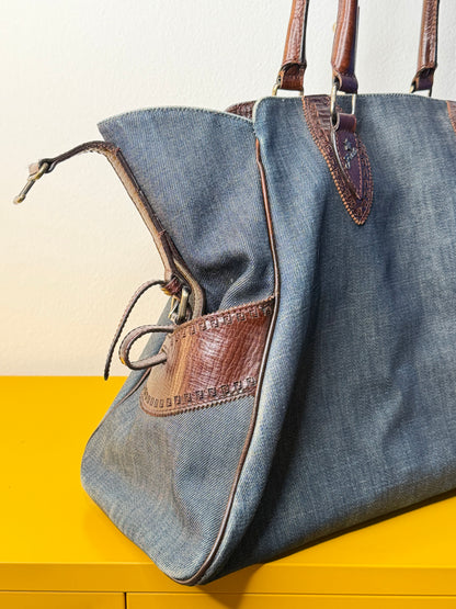 Fendi Etniko Tote Denim