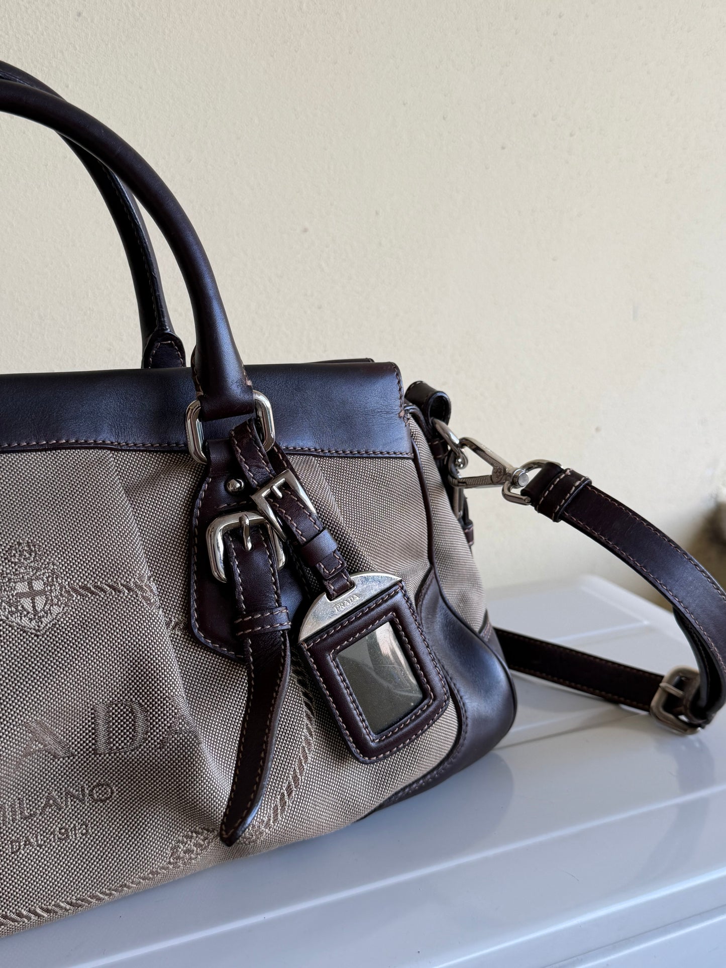 Prada Mini Tote Tessuto Corda