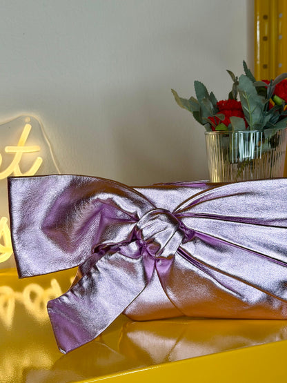 Valentino Bow Pochette light purple