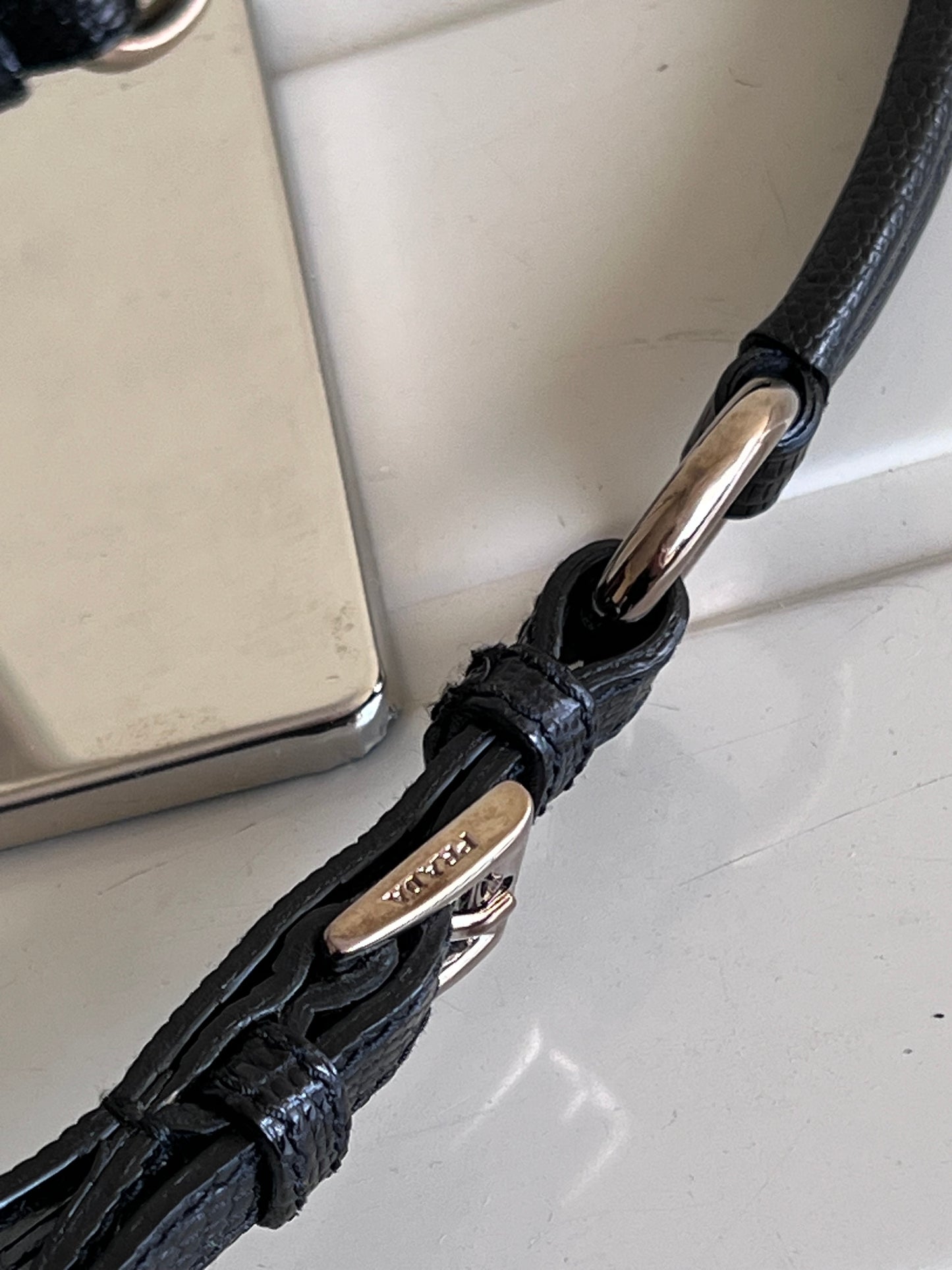 Prada Faille ricamo nera