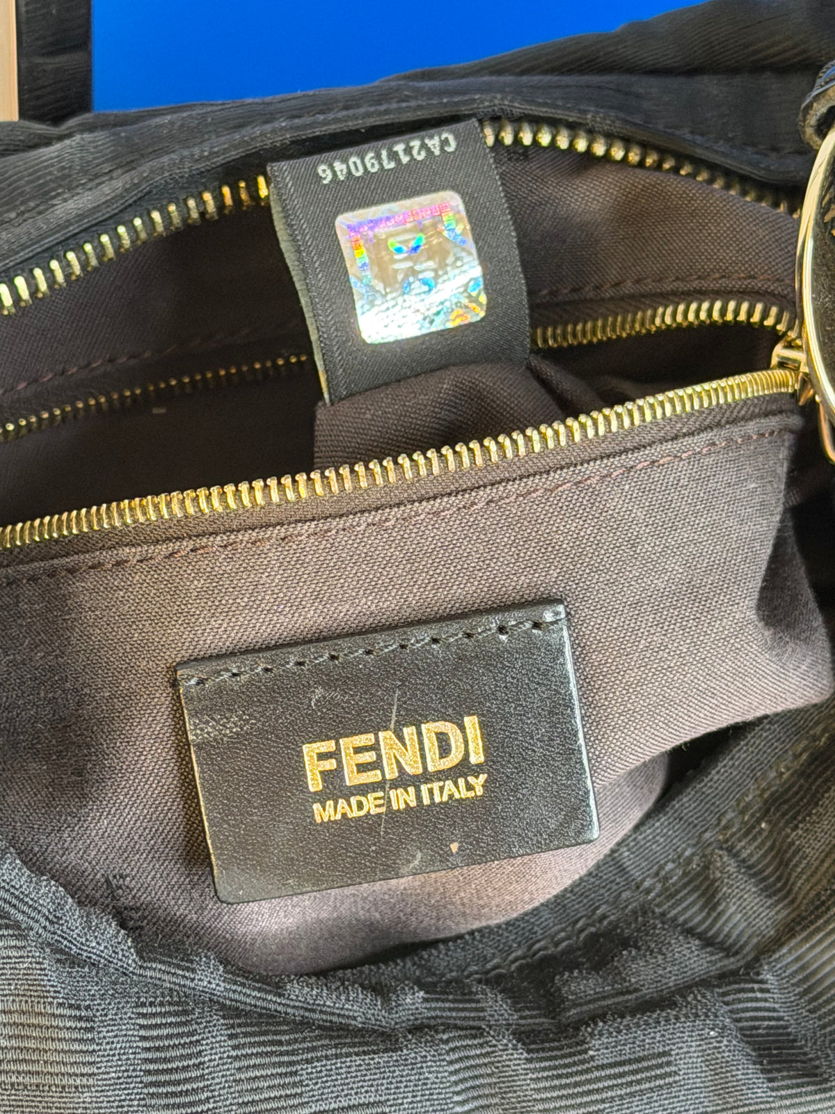 Fendi Chef Hobo Zucca Nera