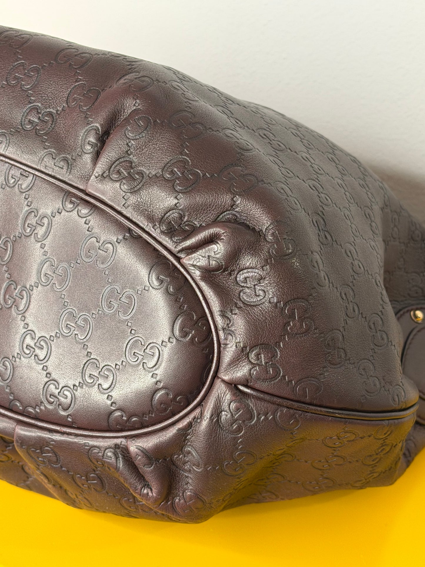 Gucci Hobo pelle marrone