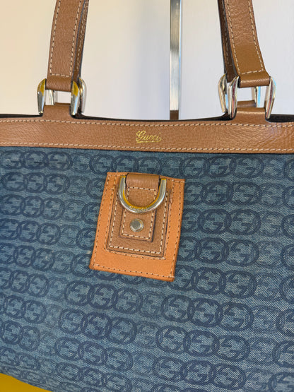 Gucci Abbey Tote Denim