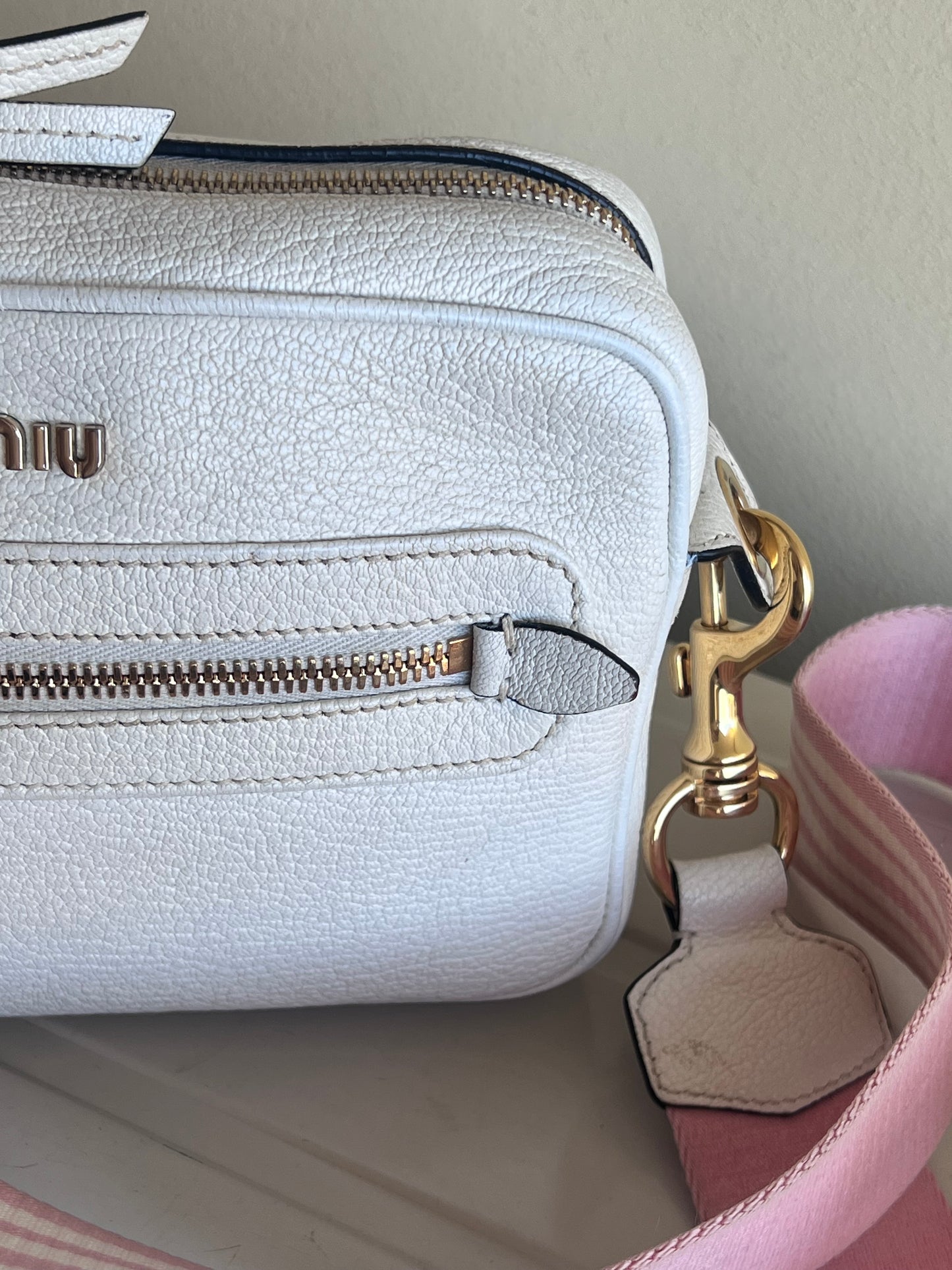 Miu Miu camera bag madras