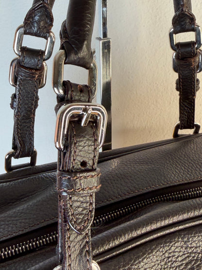 Prada Bauletto logo jaquard