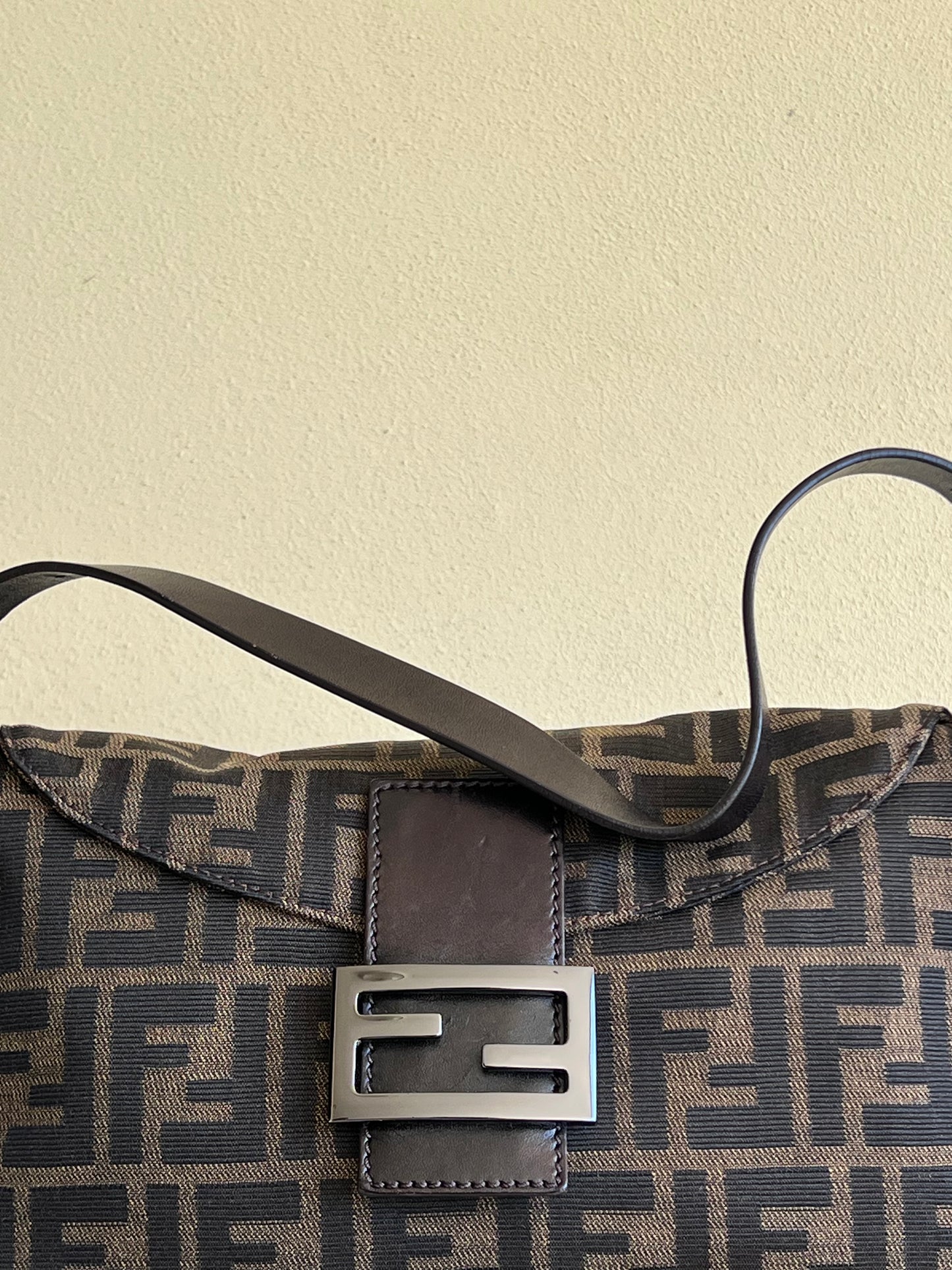 Fendi baguette Double Flap Zucca