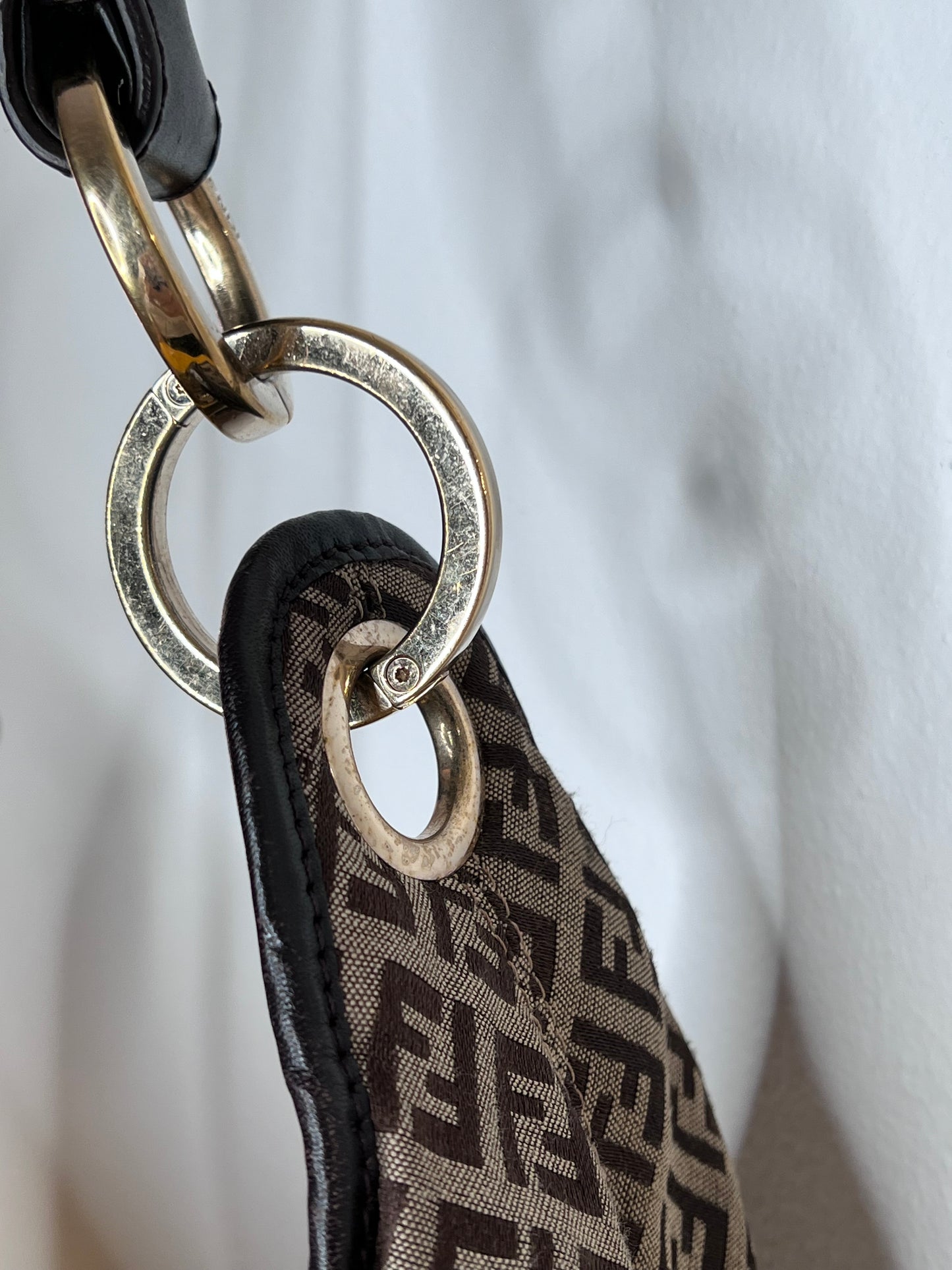 Fendi Hobo Manico Intrecciato