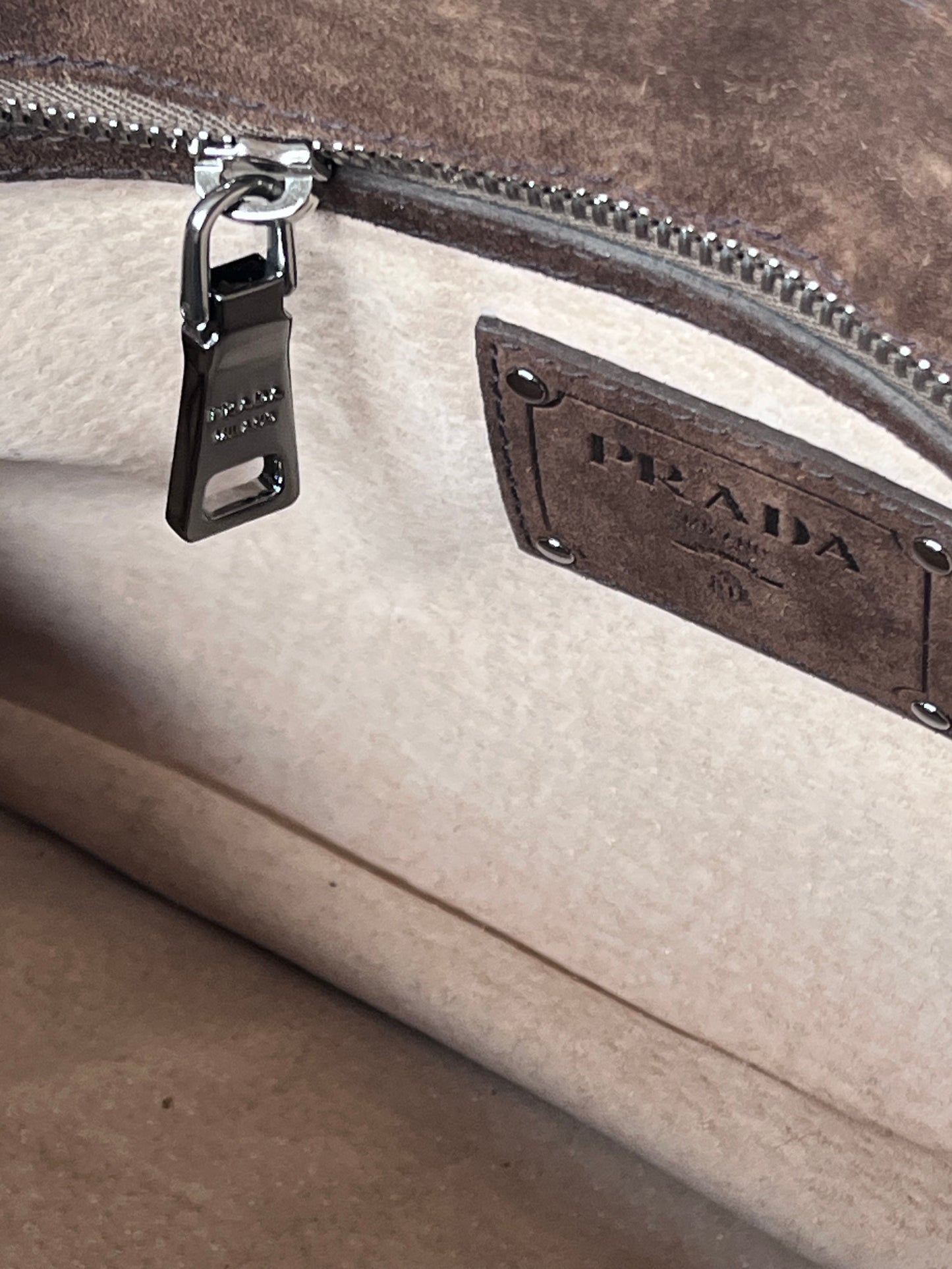 Prada Suede shoulder bag