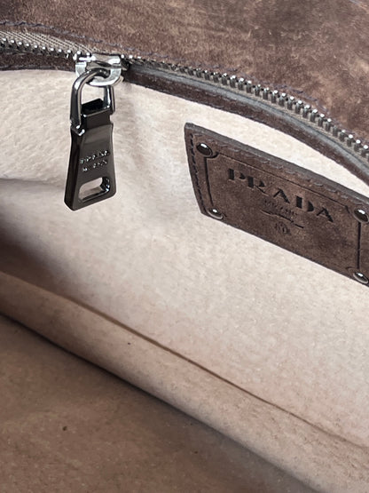 Prada Suede shoulder bag