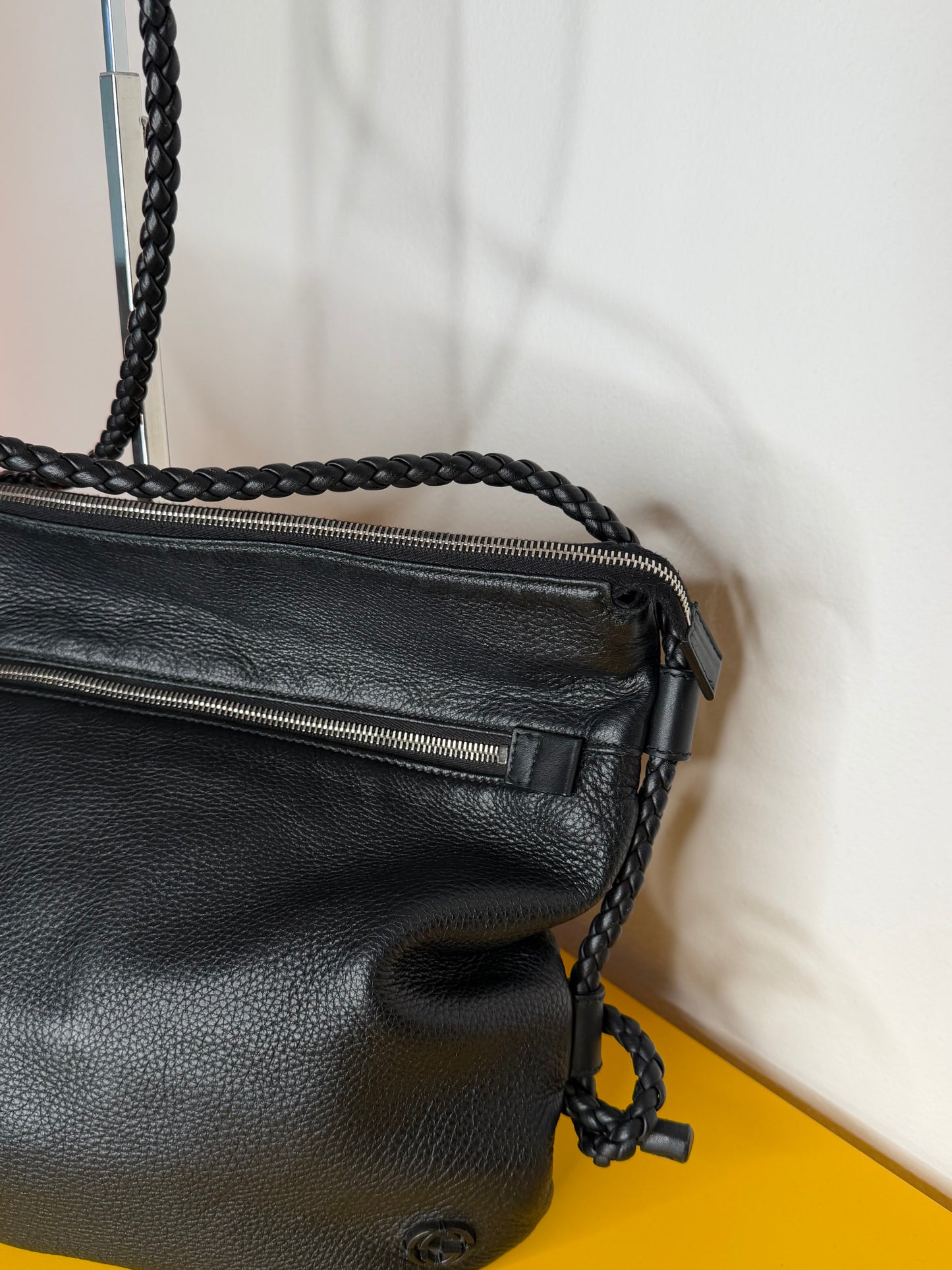 Gucci tracolla interlocking nera
