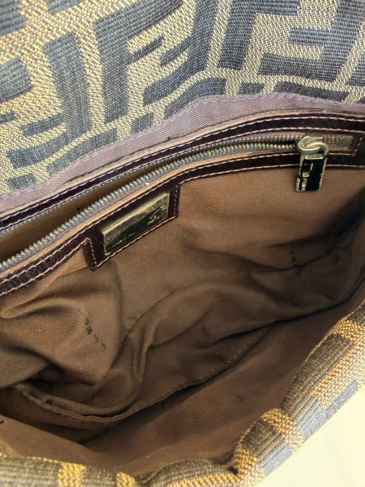 Fendi baguette double flap