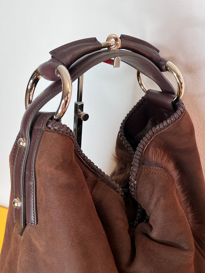 Gucci Horsebit shearling