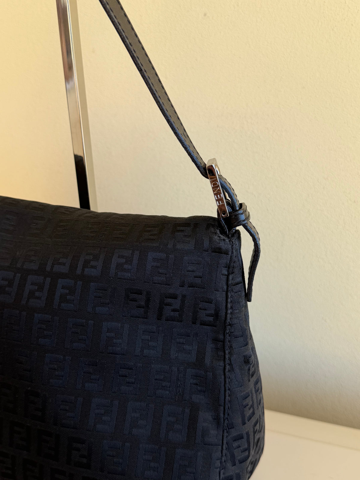 Fendi Mamma Baguette zucchino nera