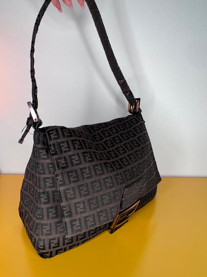 Fendi Mamma Baguette Dark Brown
