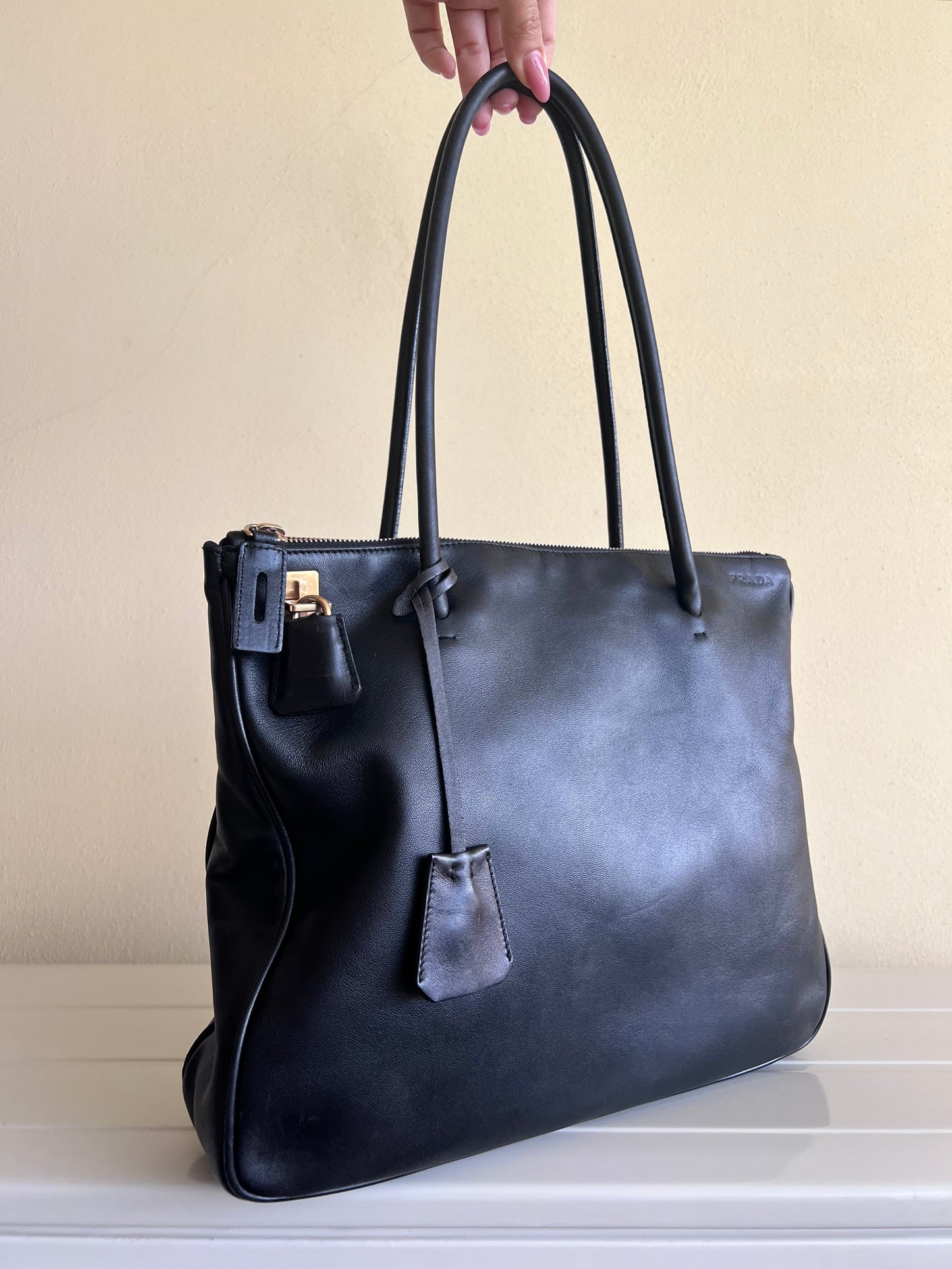 Prada Borsa a spalla in pelle