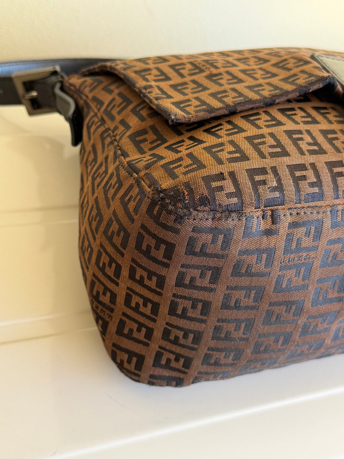Fendi Mamma Baguette Zucchino Marrone
