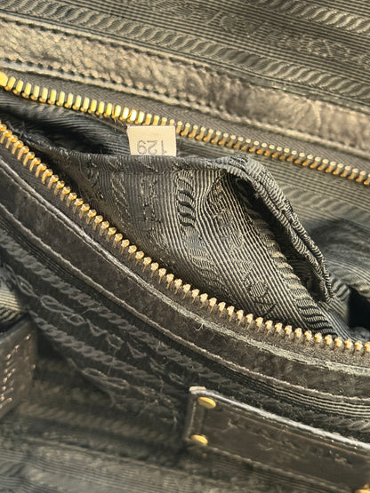 Prada tote gold handles