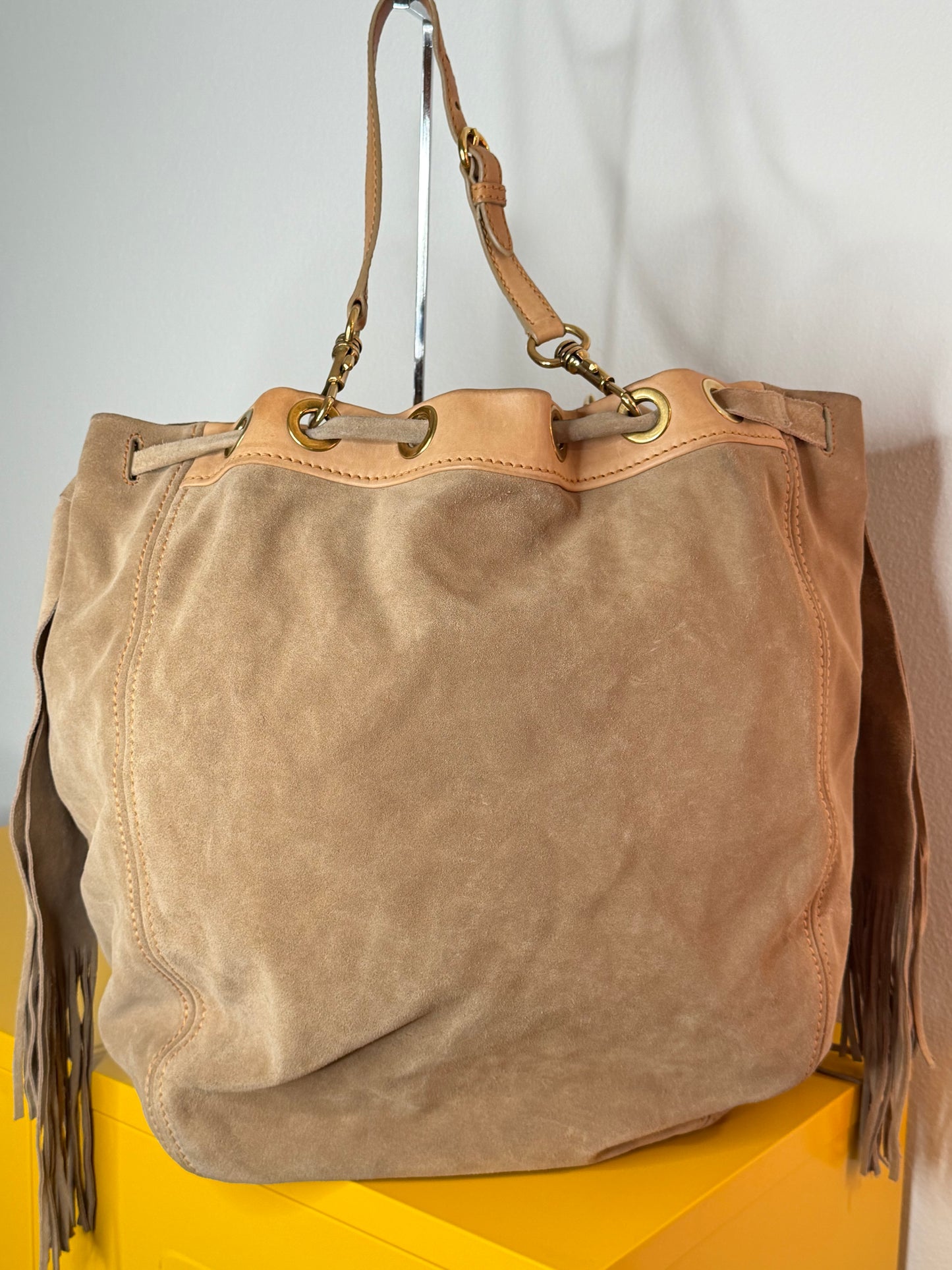 Miu Miu tote suede
