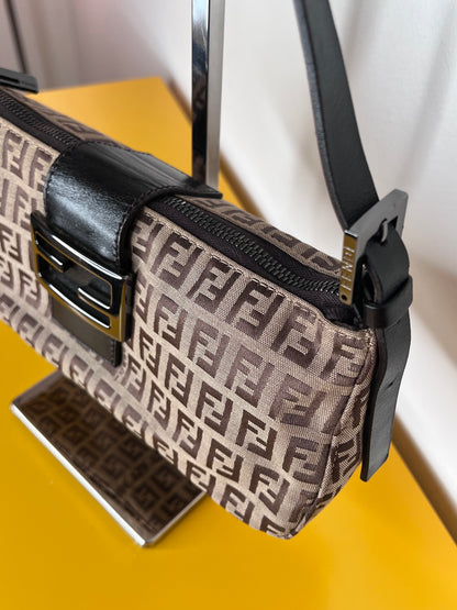 Fendi Mini Baguette Beige/Brown