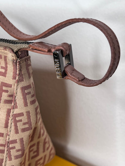 Fendi Mini Baguette Zucchino Rosa