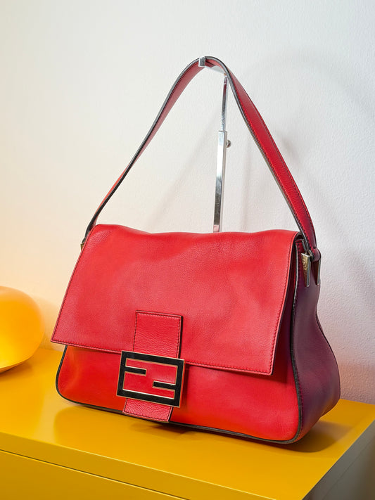 Fendi Mama Baguette rossa