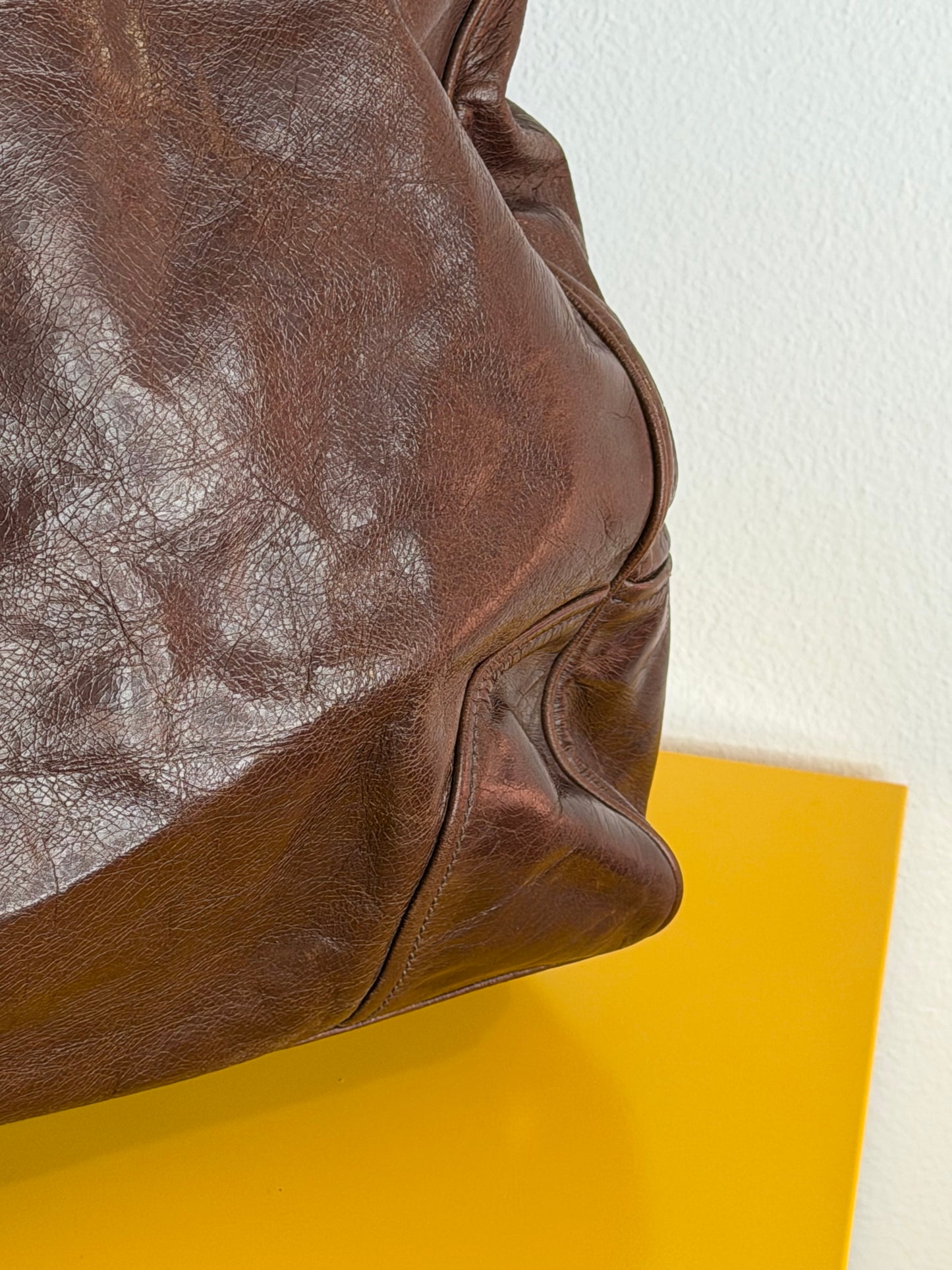 Prada tote medium brown