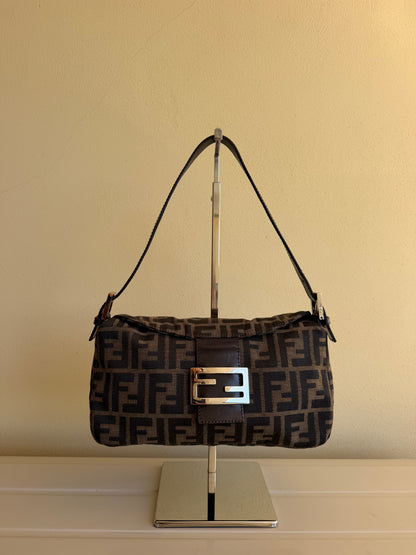 Fendi Baguette Double Flap Zucca