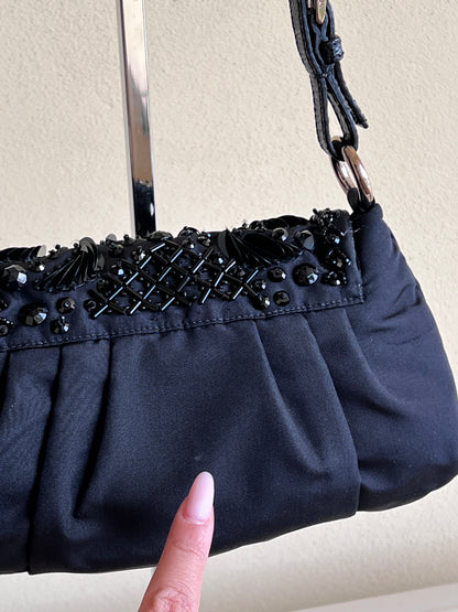 Prada Faille ricamo nera