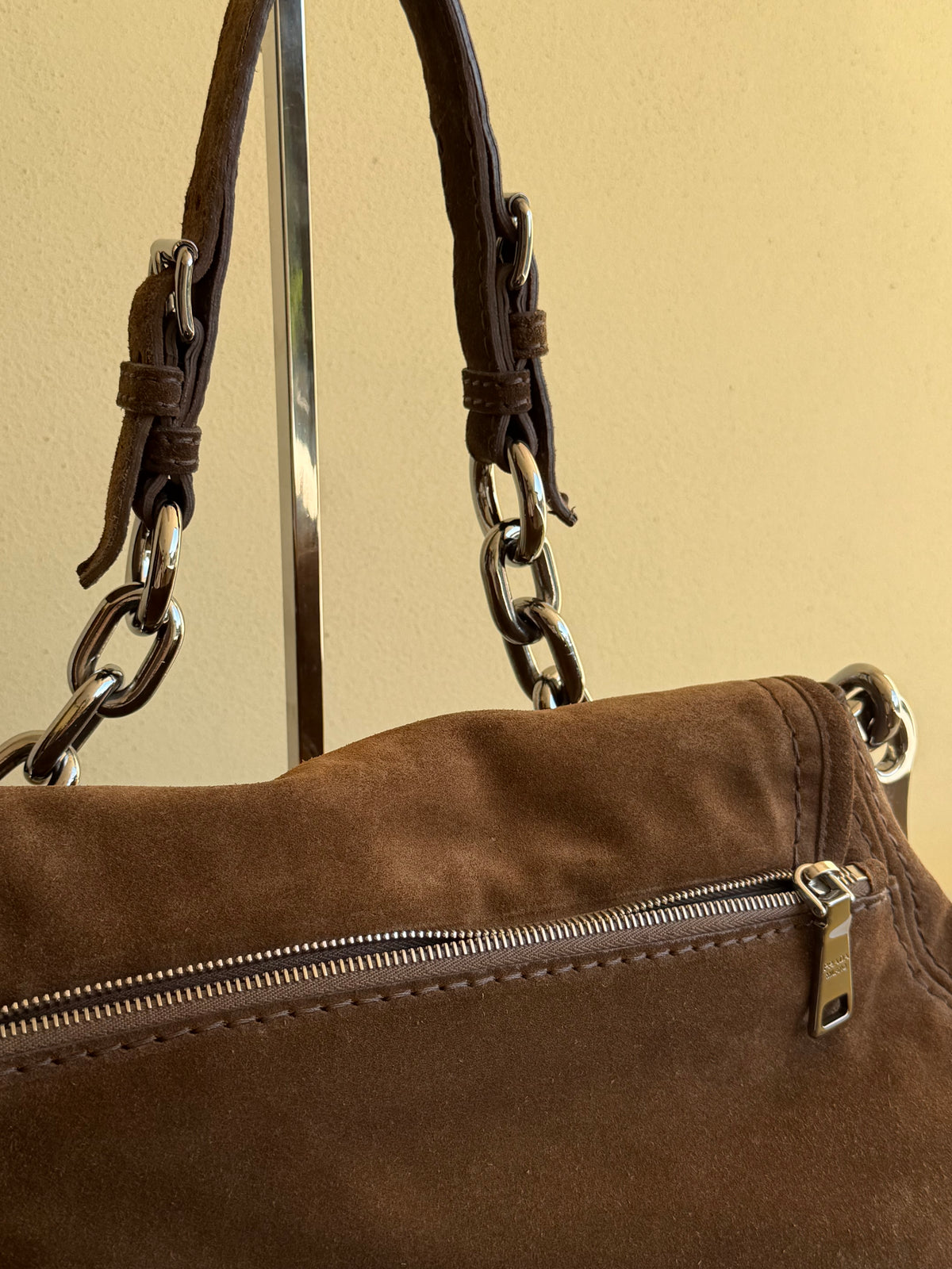 Prada Suede shoulder bag