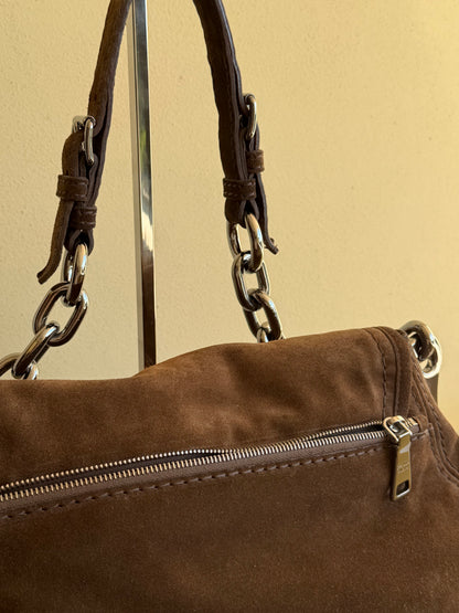 Prada Suede shoulder bag