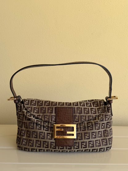 Fendi baguette double flap zucchino