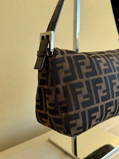 Fendi Baguette Double Flap Zucca