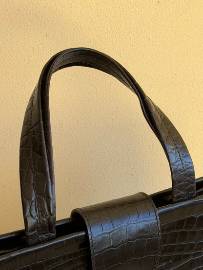 Ferragamo bow stampa cocco