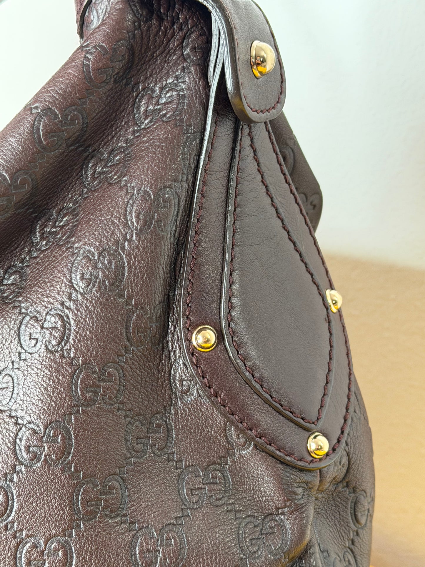 Gucci Hobo pelle marrone